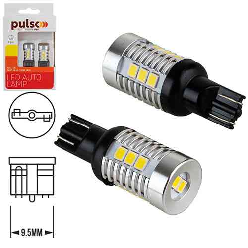 LED лампа PULSO габаритна T10(T16) W2.1x9.5d 14SMD-2835 9-18В 1050лм Харків