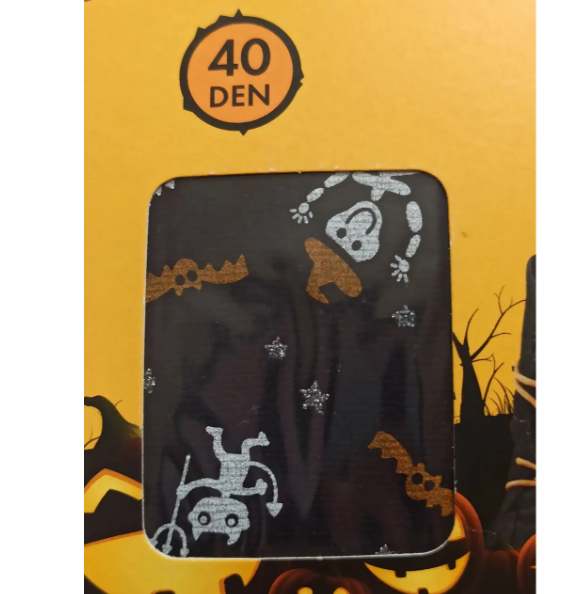 Колготки Хелловін дитячі з принтом 40 den чорний Київ - фото 3