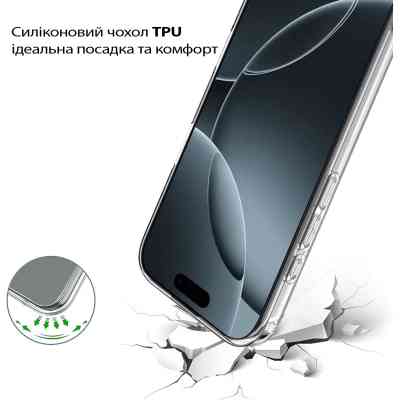 Чохол до мобільного телефона BeCover Apple iPhone 17 Transparent (713757) Вінниця