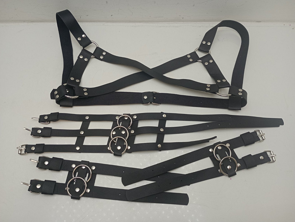 Чоловіча портупея з наручниками БДСМ (з дефектом) Луцьк - фото 5