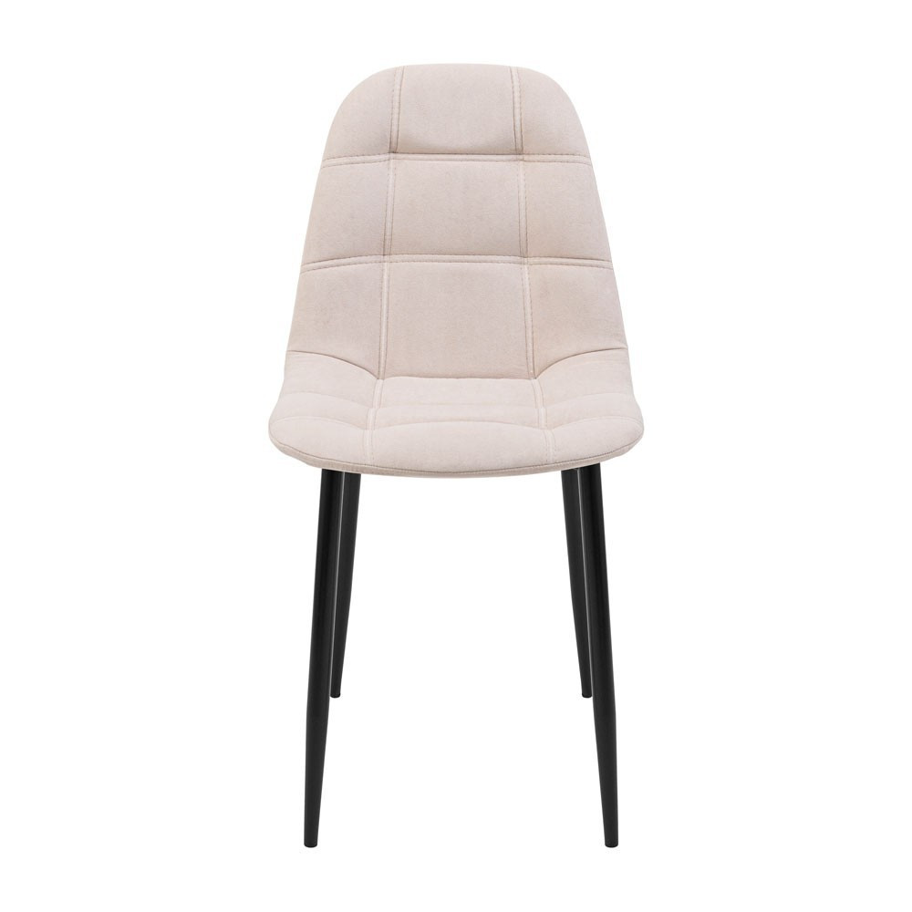 Стілець крісло м'який SplitDesign U Simple 43 чорні ніжки Кремовий Київ - фото 2