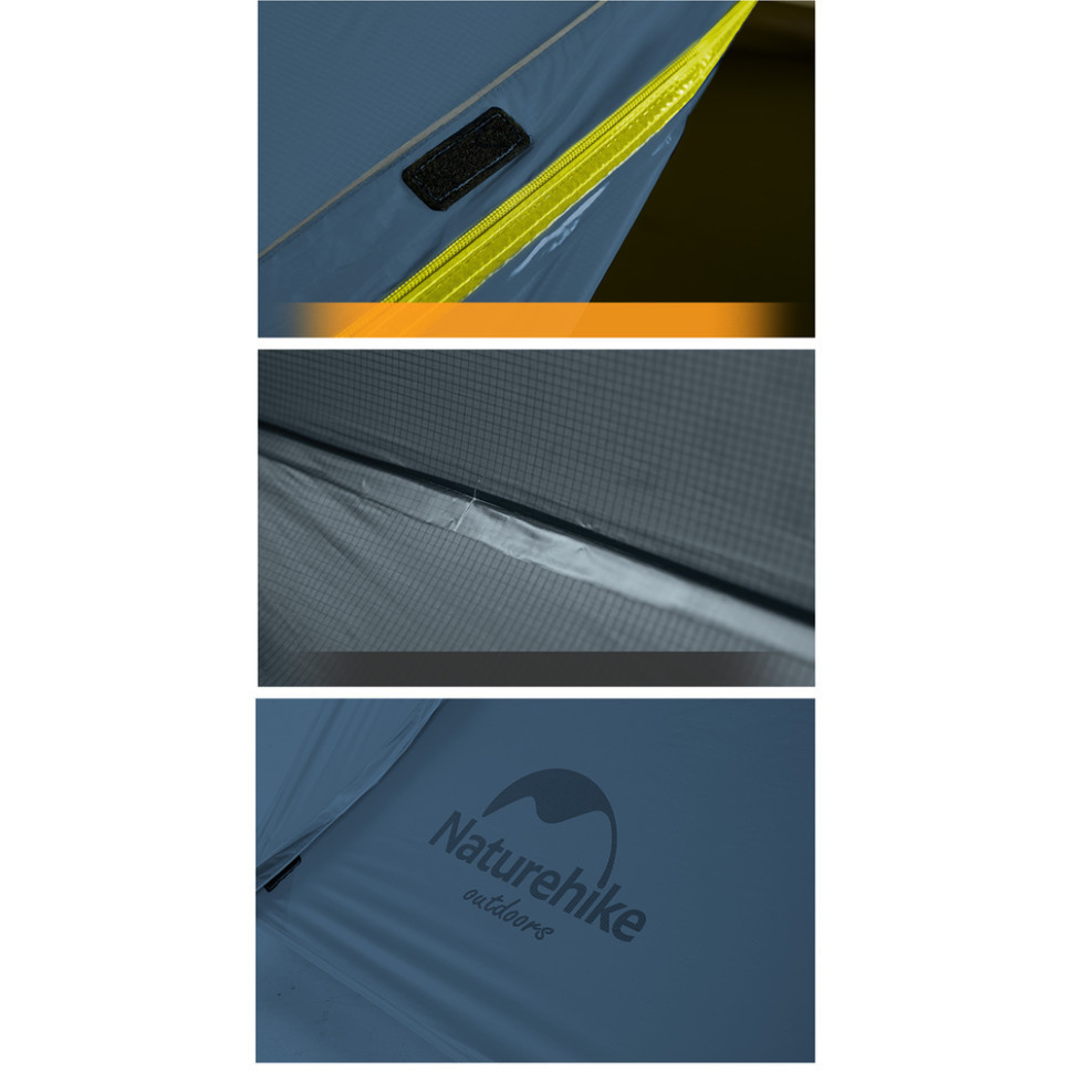 Намет двомісний легкий Naturehike Mongar UL NH19M002-J (Темно-синій) Вінниця - фото 5