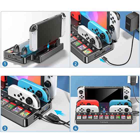 Подставка Nintendo Switch Standard / OLED HDMI зарядка для джойконов OIVO NG-SW804X Киев