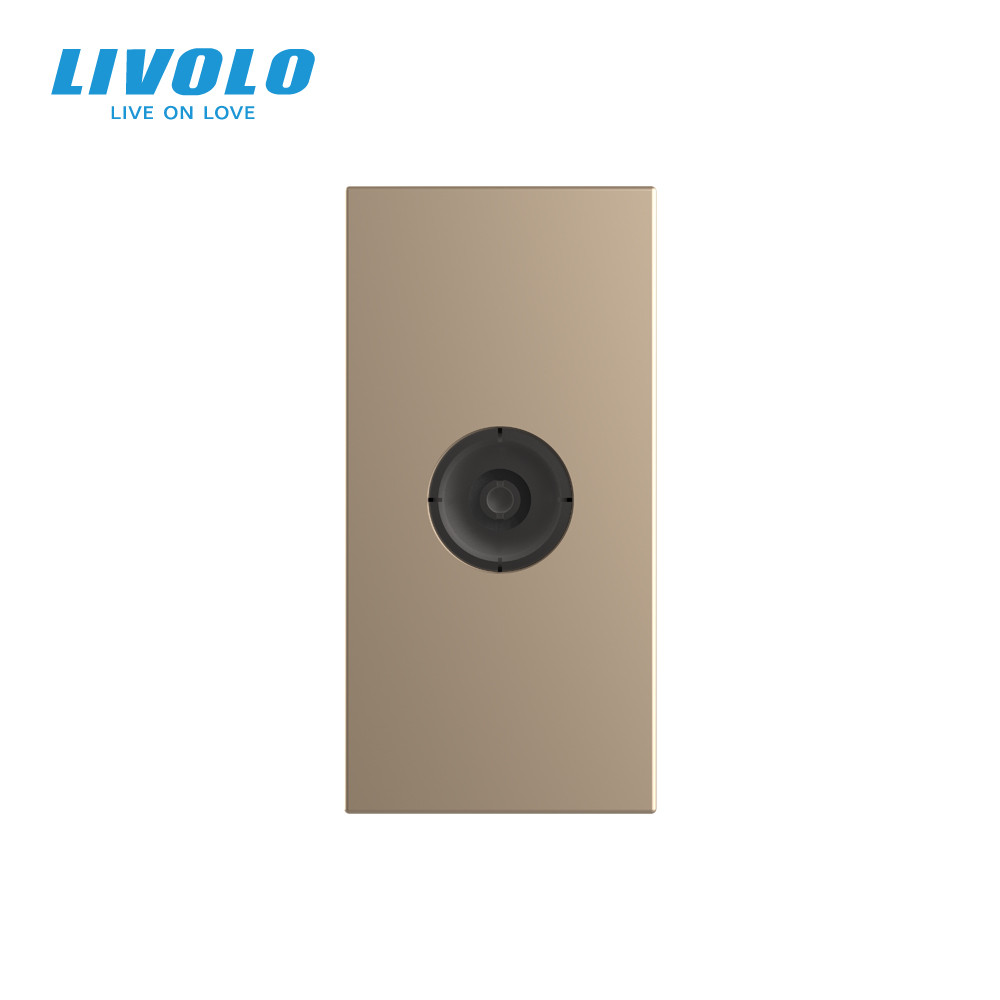 LIVOLO Телевізійна розетка LIVOLO, золота, модуль 0.5 поста, TV гніздо для антени / ресивера (V Коломия - фото 5