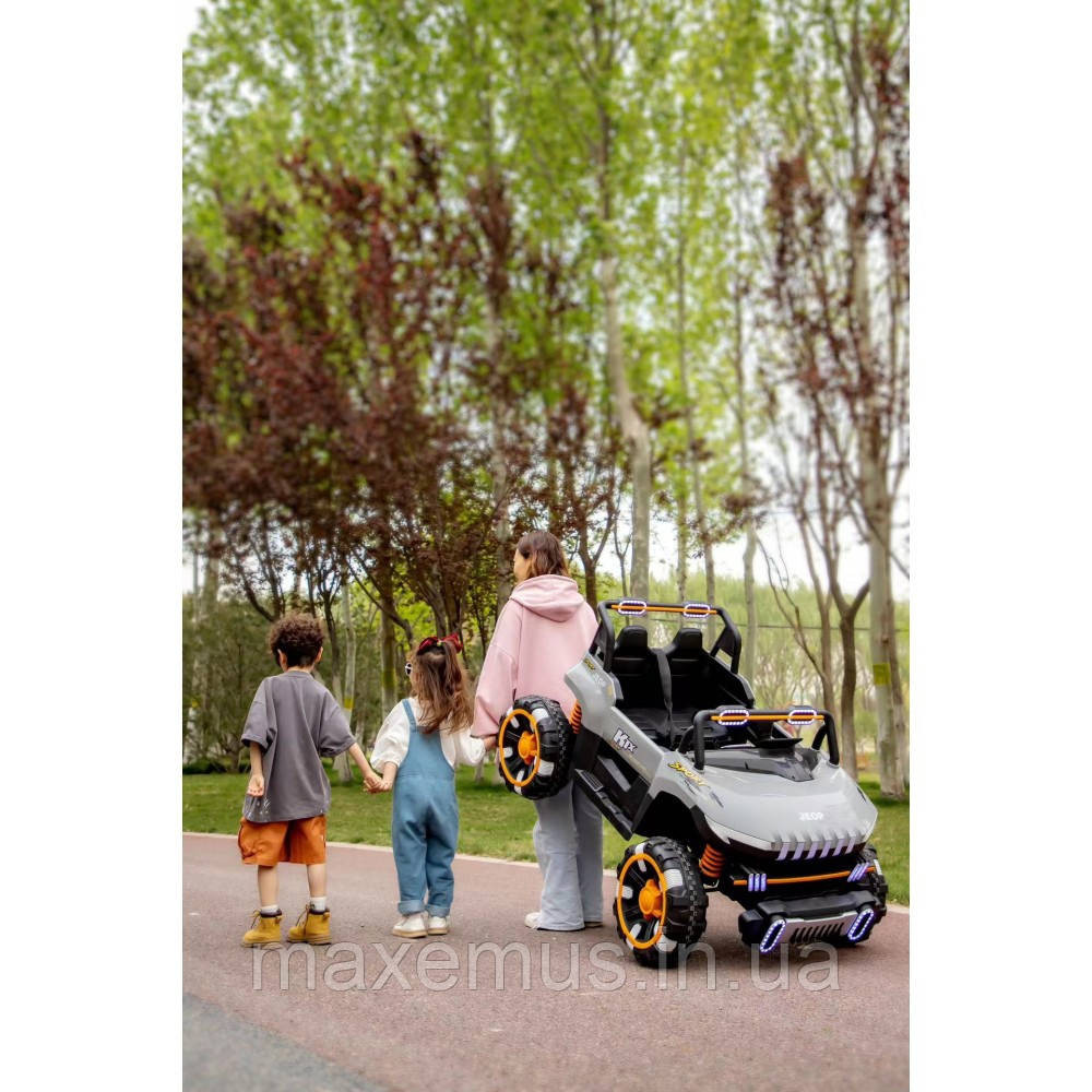 Электромобиль детский на аккумуляторе SP-8688 Электрический автомобиль для детей на пульте управлении Серый Мостиська - фото 10