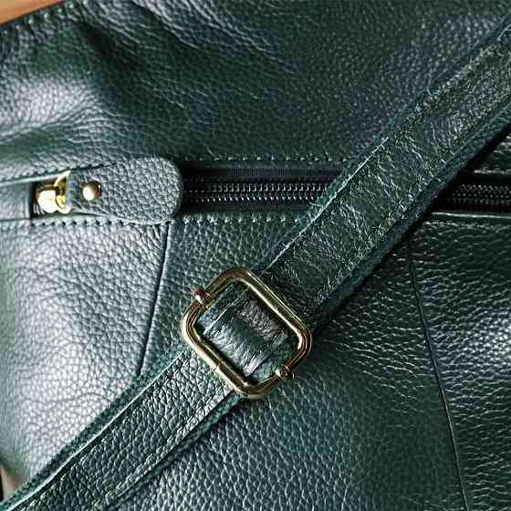 Компактная женская сумка из натуральной кожи sale_15120 Vintage Зеленый Киев