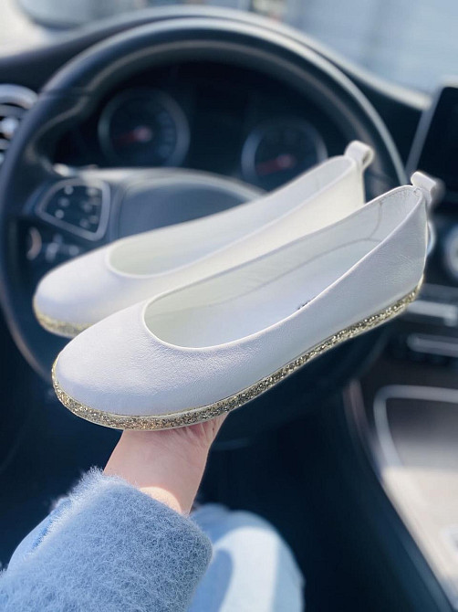 Ditas Балетки жіночі DITAS AST білі (весна-осінь, шкіра натуральна) (3347) лише 37р. Коломия - фото 8