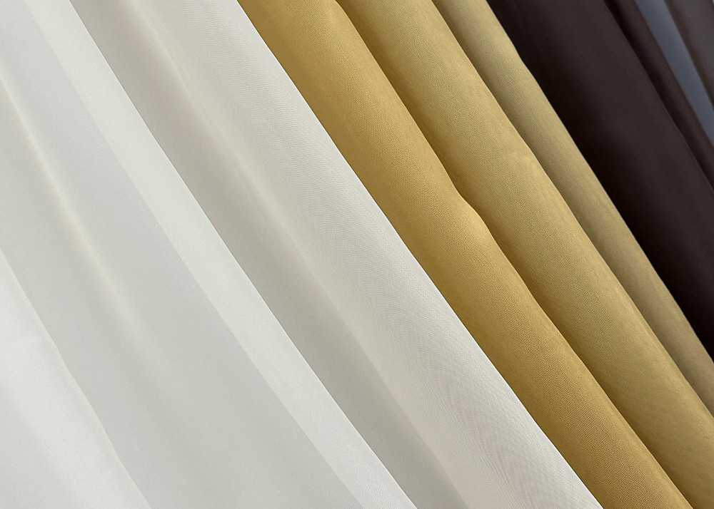 Кухонные шторы VR-Textil № 054к комбинированные венге с янтарным и молочным 400х170 см (50-052) Киев - изображение 4