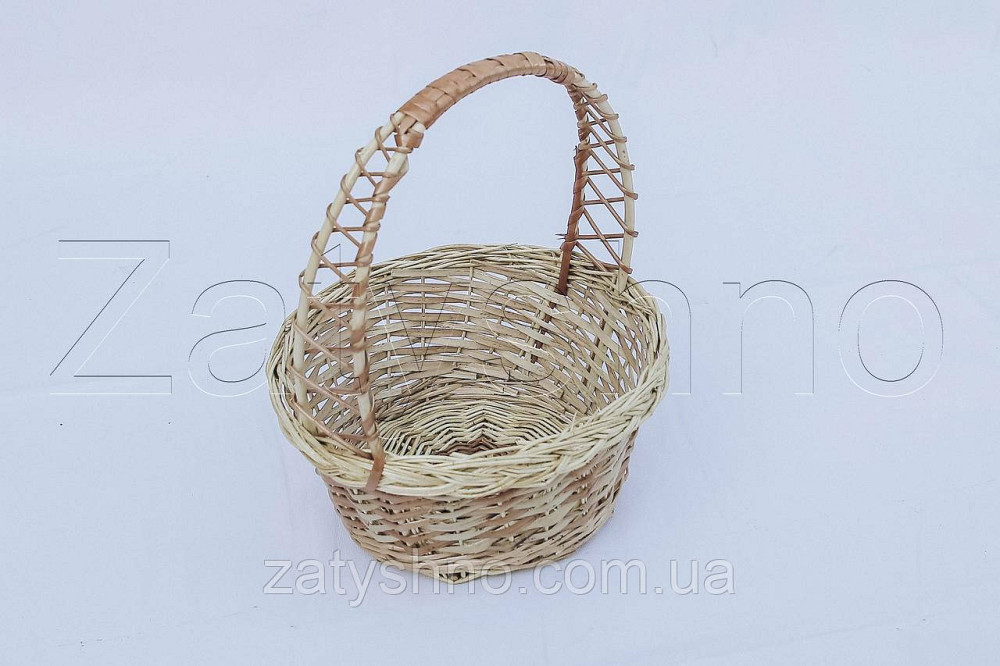 Пасхальная корзина из лозы | пасхальний кошик | плетёная корзина для пасхи с лозы Киев - изображение 2
