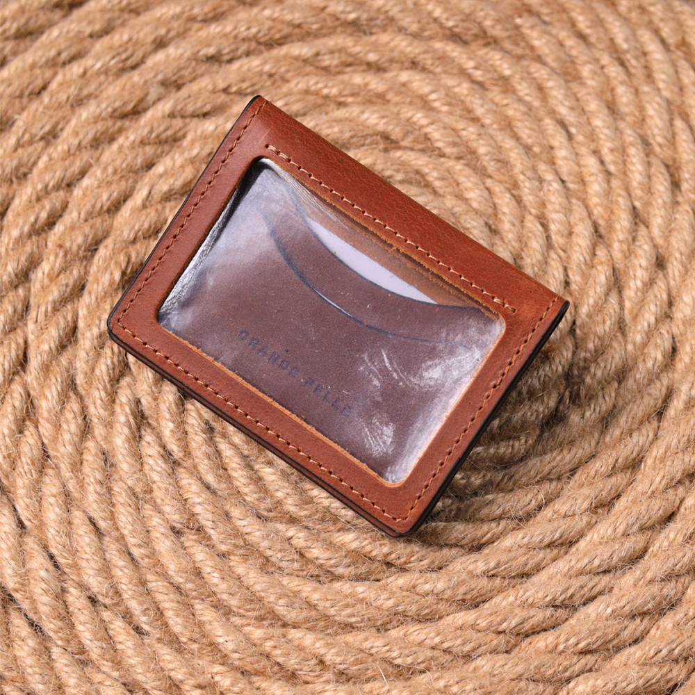 Превосходная обложка на автодокументы в винтажной коже Украина GRANDE PELLE 16712 Светло-коричневая Киев - изображение 9