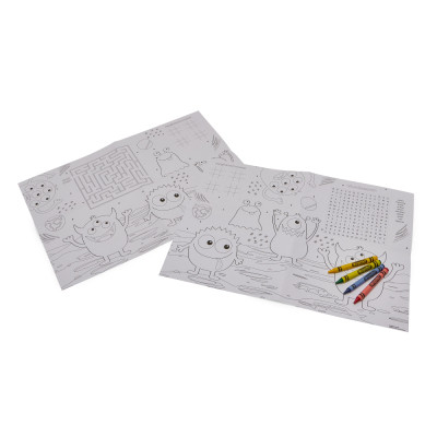 Набор для творчества Crayola Подложки-раскраски "Монстры" 2 шт с карандашами (15755-B) Винница - изображение 1