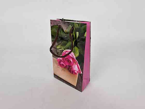 Пакет паперовий подарунковий малий 11/18/5 (арт М039) (12 шт.) Харків