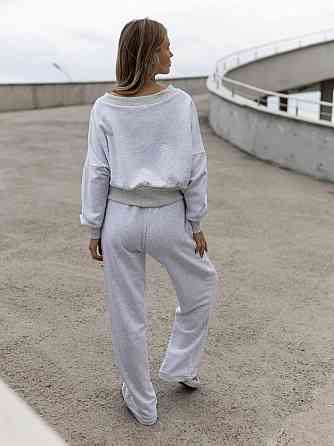 Женский базовый прогулочный костюм двойка: кофта и штаны турецкая трехнить пенье Меланж Одесса