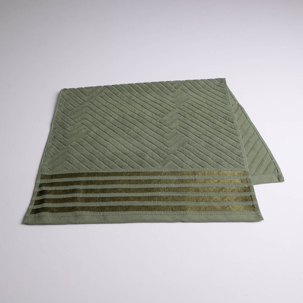 Комплект махровых полотенец SOFT 2шт GM Textile 50х90см, 70х140см 500г/м2 (Хаки) Сумы - изображение 3