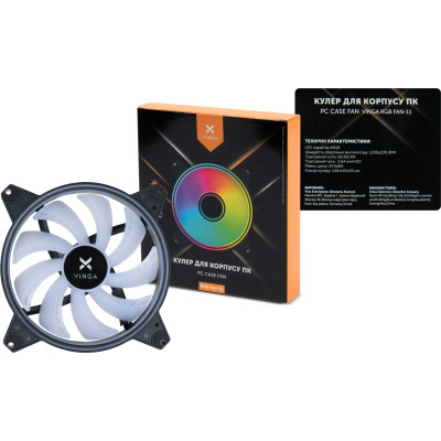 Кулер для корпуса Vinga RGB fan-11 Винница - изображение 5