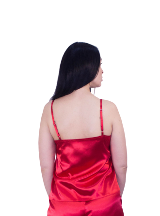 Базовая майка женская атлас Красный L Харьков