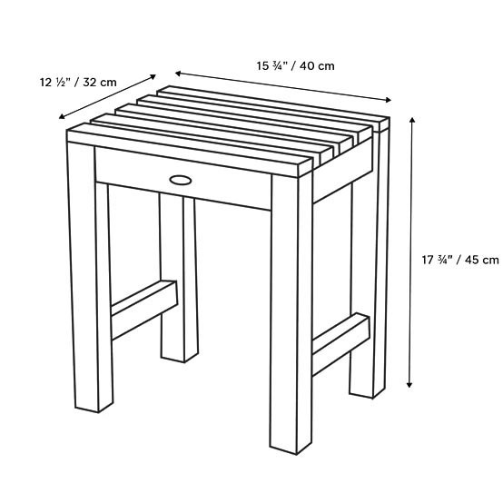 Табурет для ванной 