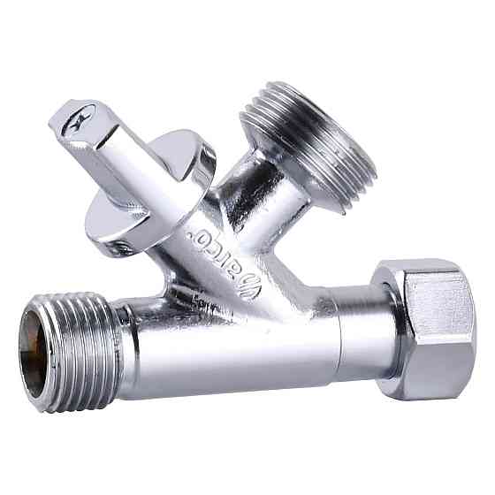 Кран шаровый с прижимной гайкой ARCO CONECTA 1/2″х1/2″х3/4″ 280020 (000019852) Киев