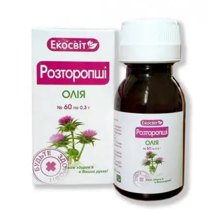 Экосвіт Ойл МАСЛО розторопши В КАПСУЛАХ 60 Київ - фото 1