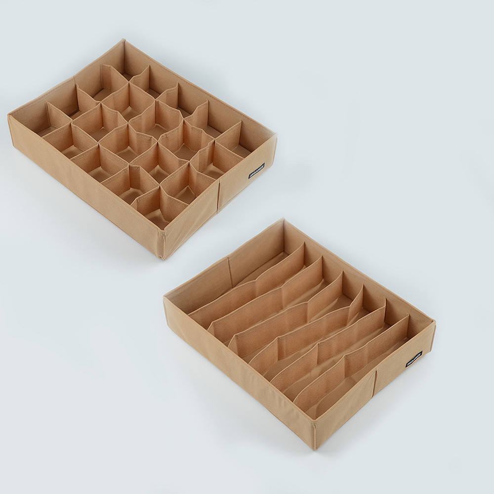 Набор органайзеров для нижнего белья 2 шт Beg002 (Бежевый) Сумы - изображение 4