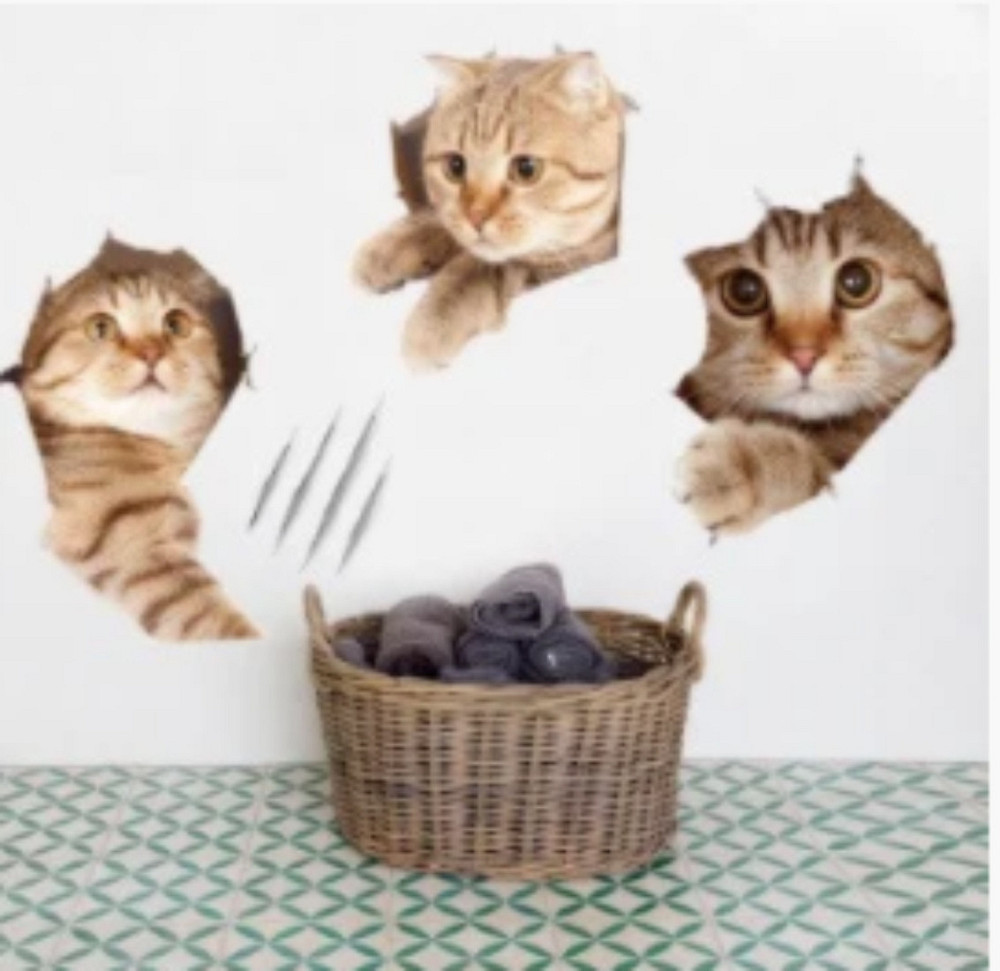 Наклейка декоративная виниловая Котик Киев - изображение 1