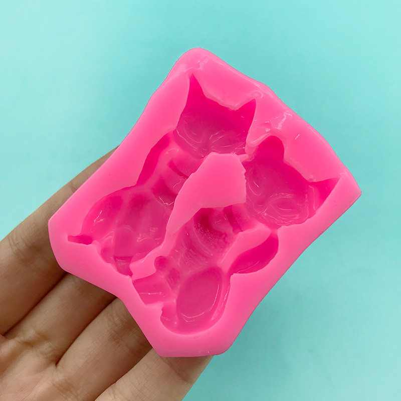 Молд Кот 58 на 50 мм розовый Киев - изображение 5