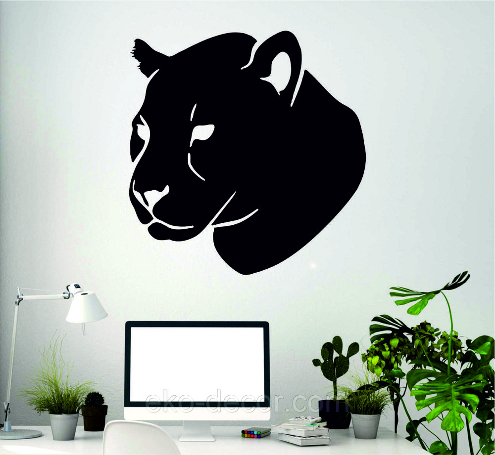 Декоративне настінне Панно «Пантера», Декор на стіну 90*86 см, Чорний Київ - фото 2