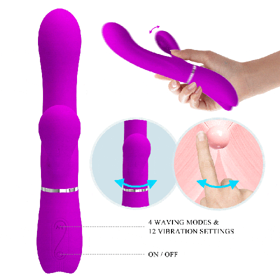 Вібратор - Pretty Love Clitoris Vibrator Purple Sex Aura Київ