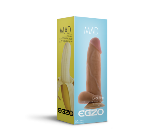 Фаллоимитатор EGZO Ciberskin DS005 ( 20 см х 4,8 см ) Sex Aura Киев