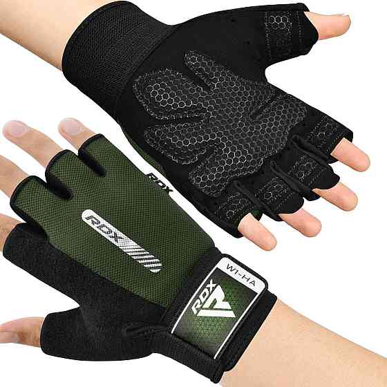 Перчатки для фітнесу RDX W1 Half Army Green M Кам'янське