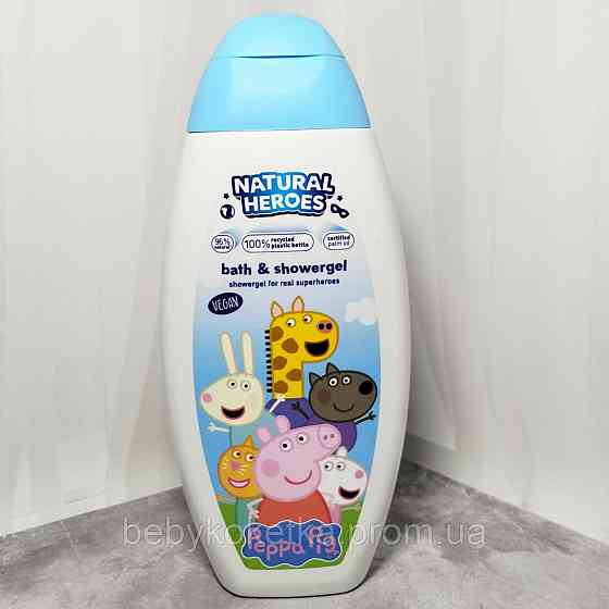 Дитячий гель для душу і вани Natural Heroes Peppa Pig 250 мл. Львів
