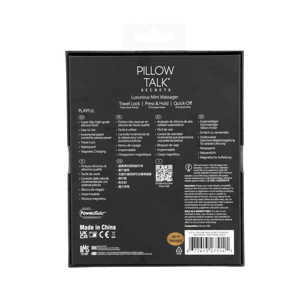 Кліторальний вібратор Pillow Talk Secrets - Playful - Clitoral Vibrator, гнучкі "вушка" Sex Aura Київ - фото 7
