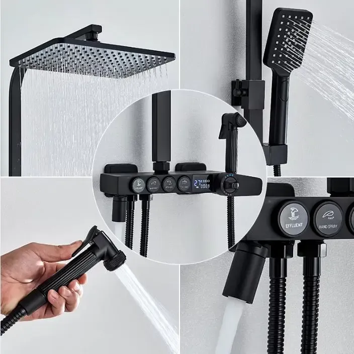 Душ на стену из нержавеющей стали / тропический душ с регуляторами и биде shower AND AA6-6 Коломыя - изображение 2