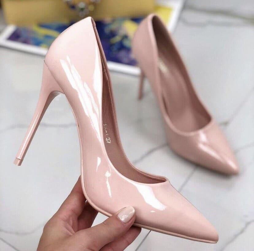 Seastar Туфлі жіночі SEASTAR пудра еко-лак каблук 10см 38р. 40р. (2456) Коломия - фото 2