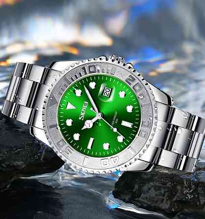 Skmei 9295SIGN Silver-Green SBR Киев