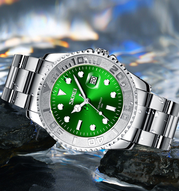 Skmei 9295SIGN Silver-Green SBR Киев - изображение 3