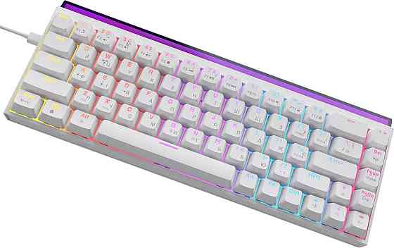 Клавіатура Ajazz NK68 Red Switch White USB-C (NK68-R-W) ( 28044 ) Харьков