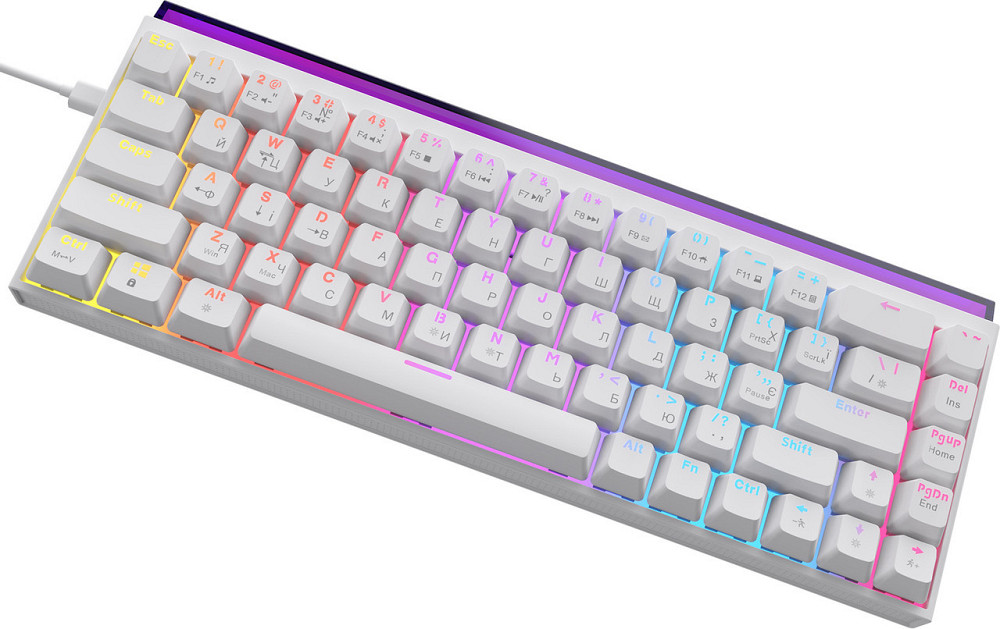 Клавіатура Ajazz NK68 Red Switch White USB-C (NK68-R-W) ( 28044 ) Харьков - изображение 4