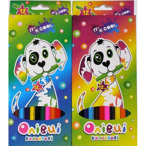 Олівці кольорові 12 кол. 