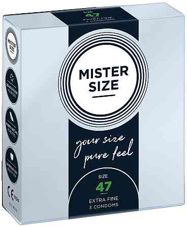 Презервативы Mister Size 47 mm (3шт) Sex Aura Киев