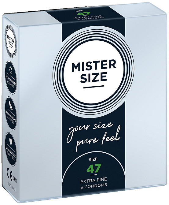 Презервативы Mister Size 47 mm (3шт) Sex Aura Киев - изображение 1