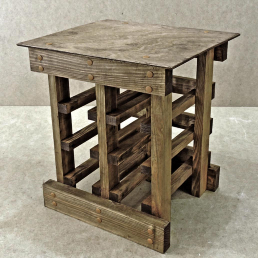 Настільна винна полиця "Кобтон" сепія Миколаїв - фото 1