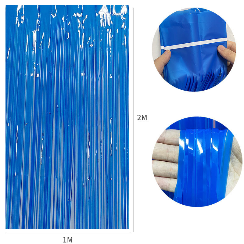 Дощик для фотозони святковий 2 м на 1 м синій Київ - фото 3