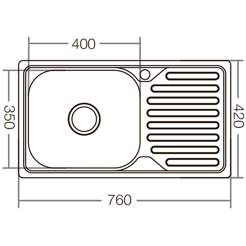 Мийка кухонна Zerix Z7642-08-180D    ( ZX1603 ) 33095 Харьков - изображение 4