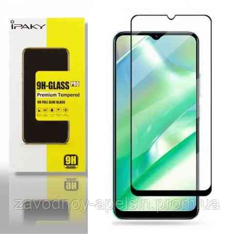 Захисне скло Realme C33 Full Glue Glass black Одеса