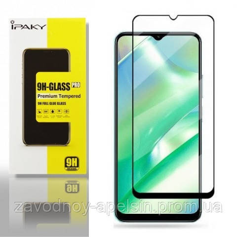 Защитное стекло Realme C33 Full Glue Glass black Одесса - изображение 1