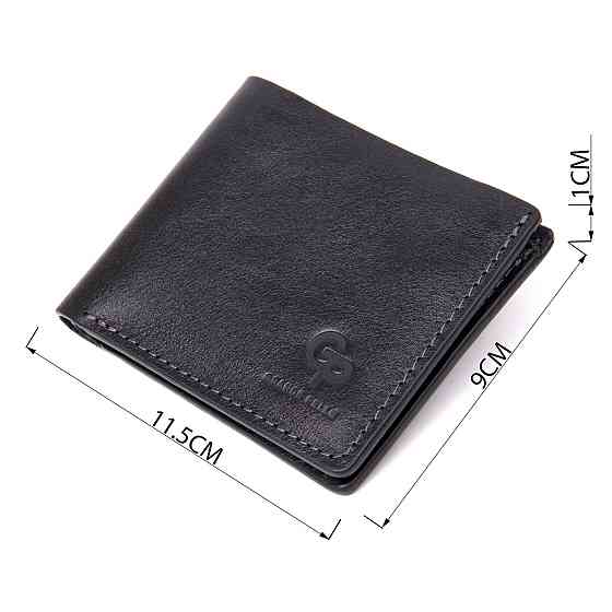 Портмоне из натуральной кожи GRANDE PELLE 11462 Черный Киев