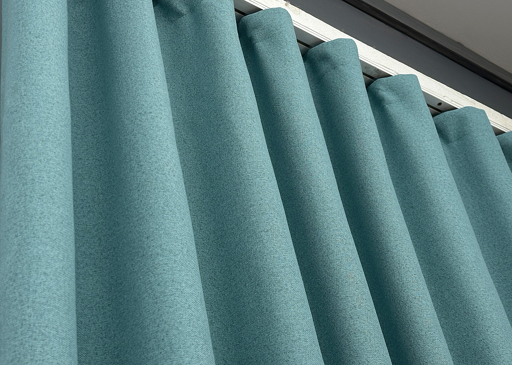 Премиум шторная ткань blackout 100%, двусторонняя, коллекция «ASHEN NIGHT» цвет лазурный 1846ш Киев - изображение 6