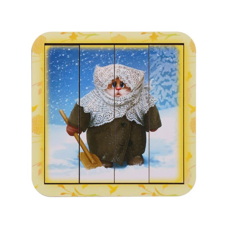 Деревянный пазл-вкладыш 