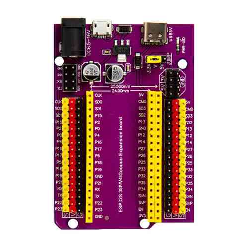 Плата розширення NodeMCU-32S Lua ESP32S 38P/V4/Goouuu, Wi-Fi Bluetooth, інтерфейс Type-C/MicroUSB Київ